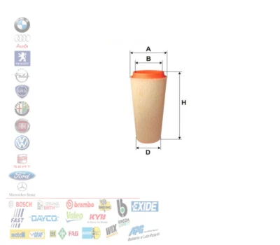 FILTRO ARIA BMW SERIE 1 E87 3 E46 5 E60 X3 E83 LAND ROVERE FREELANDER 1.8 2.0  - Immagine 1 di 4