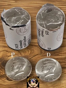 2025 PD Kennedy Half Dollar Gems, 2 coin set, PD From UNCIRCULATED MINT ROLLS - Picture 1 of 12
