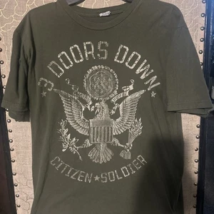 Camicia vintage 3 porte piumino taglia XL anni 2000 Citizen Soldier Tour - Foto 1 di 12