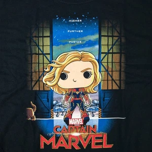Funko Pop! Tee Captain Marvel Collector Corps Exclusive T-Shirt 2-Xtra Large 2XL - Picture 1 of 4