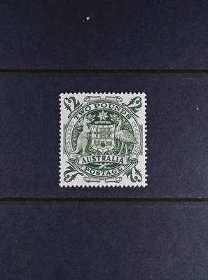 Australia Scott # 221 VF OG, Small LH, 2 Pounds Stamp Cat $175 - Image 1 of 2