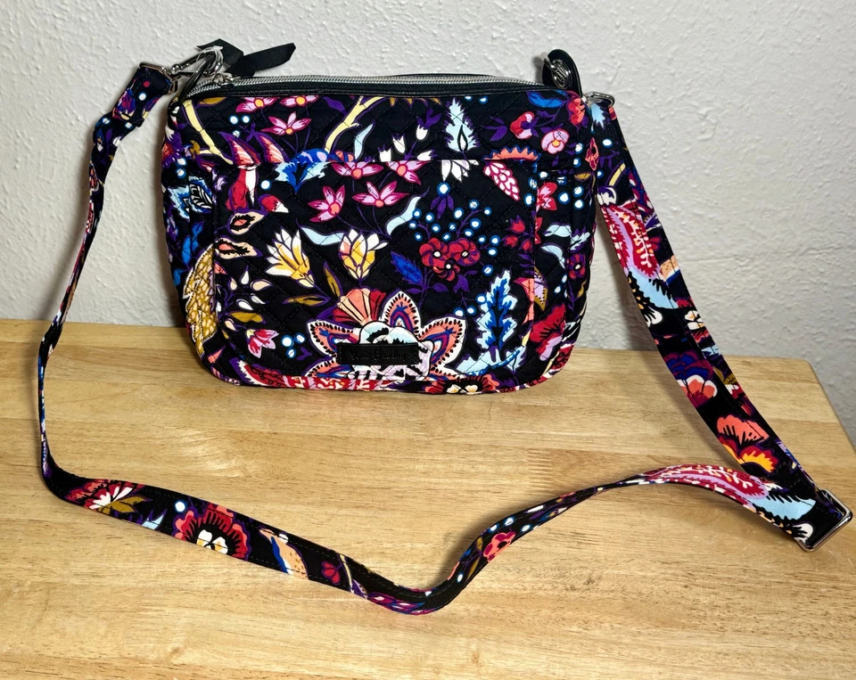 Vera Bradley Carson Mini Shoulder Bag Signature Cotton Foxwood