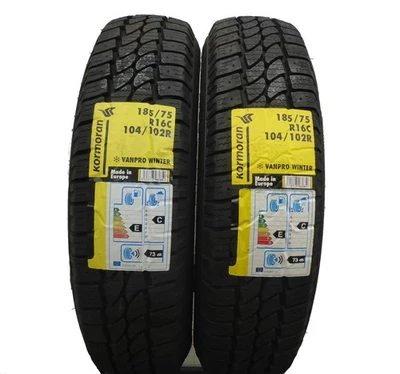 2 x KORMORAN 185/75 R16C 104/102R Vanpro Winter 2020 Winterreifen Voll - Bild 1 von 4