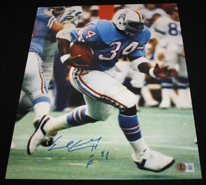Earl Campbell signed 11 x 14, Houston Oilers, Beckett BAS 3W399148 - Picture 1 of 3