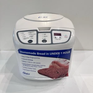 Oster Expressbake Complete Breadmaker White, 5838 AJ, Manual, Tested, Works! - Picture 1 of 8