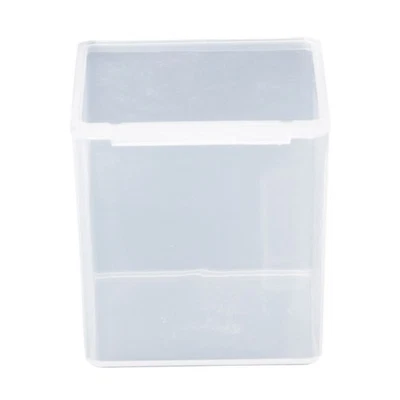 Small Square Clear Plastic Jewelry Storage Boxes Beads for Case Container - Image 1 of 4