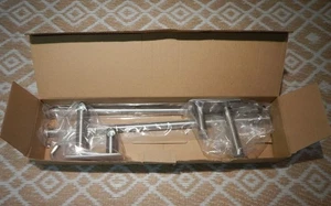 Twin Towel rail, Metal, adhesive fit, New - Picture 1 of 3