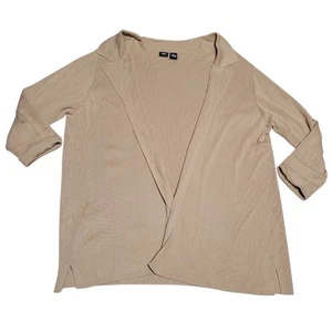 Mossimo Knit Cardigan With Lapels Women's 2X Light Brown Tan Fall Basics - Picture 1 of 7