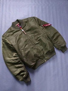 Alpha Industries MA-1 VF 59 Dark Green Bomber Jacket Men’s XL Green - Picture 1 of 8