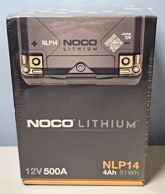 NOCO Lithium NLP14 Group 14 500A 12V 4Ah Lithium Powersport Battery New! Sealed! - Image 1 of 4