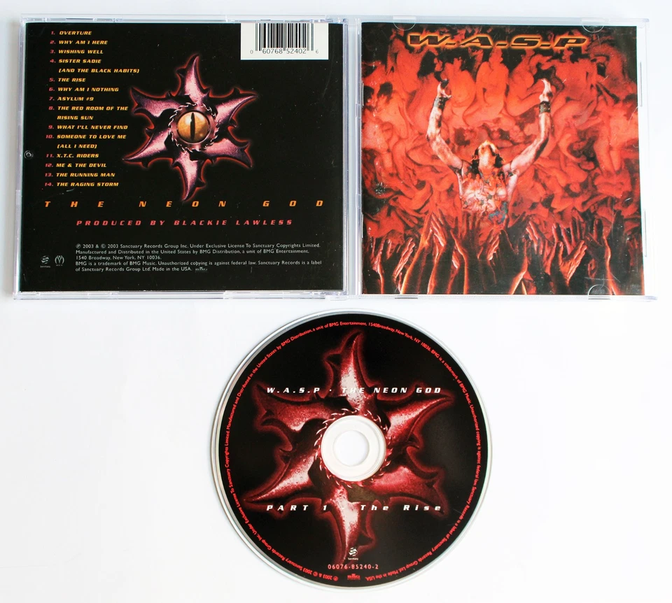 W.A.S.P. The Neon God - Part 1 - The Rise CD 2003 Metal-Is/Sanctuary OOP Foto 1 de 1