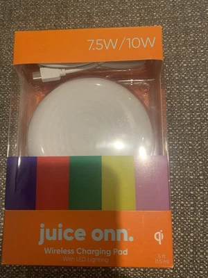 Juice Onn. 7.5/10 W Wireless Charging Pad With LED Lighting - Image 1 of 4