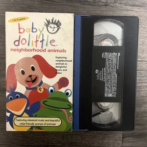 Baby Dolittle Neighborhood Animals VHS 2001 Children’s Video Educational Movie - Imagen 1 de 3