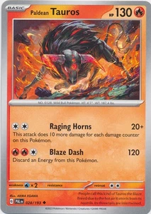 Paldean Tauros - 028/193 - Poco común Paldea evolucionada casi como nueva - Imagen 1 de 1