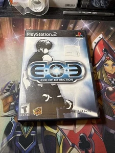 EOE: Eve of Extinction (Sony PlayStation 2, 2002) - Tarjeta Reg Completa CIB - Imagen 1 de 4
