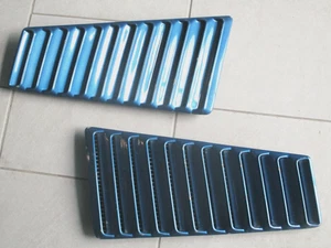 COPPIA GRIGLIE - PRESE ARIA LATERALI FORD MUSTANG GT FASTBACK - 1967 - 1968 - Imagen 1 de 2