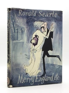 Merry England RONALD SEARLE 1956 1st Edition HB & Jacket CARTOONS - Picture 1 of 15