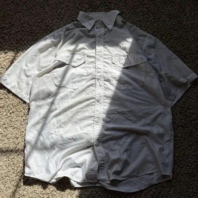 Camisa Hook & Tackle Para Hombre Talla M Tostada Pesca Abotonada Mangas Cortas Exterior Foto 1 de 4