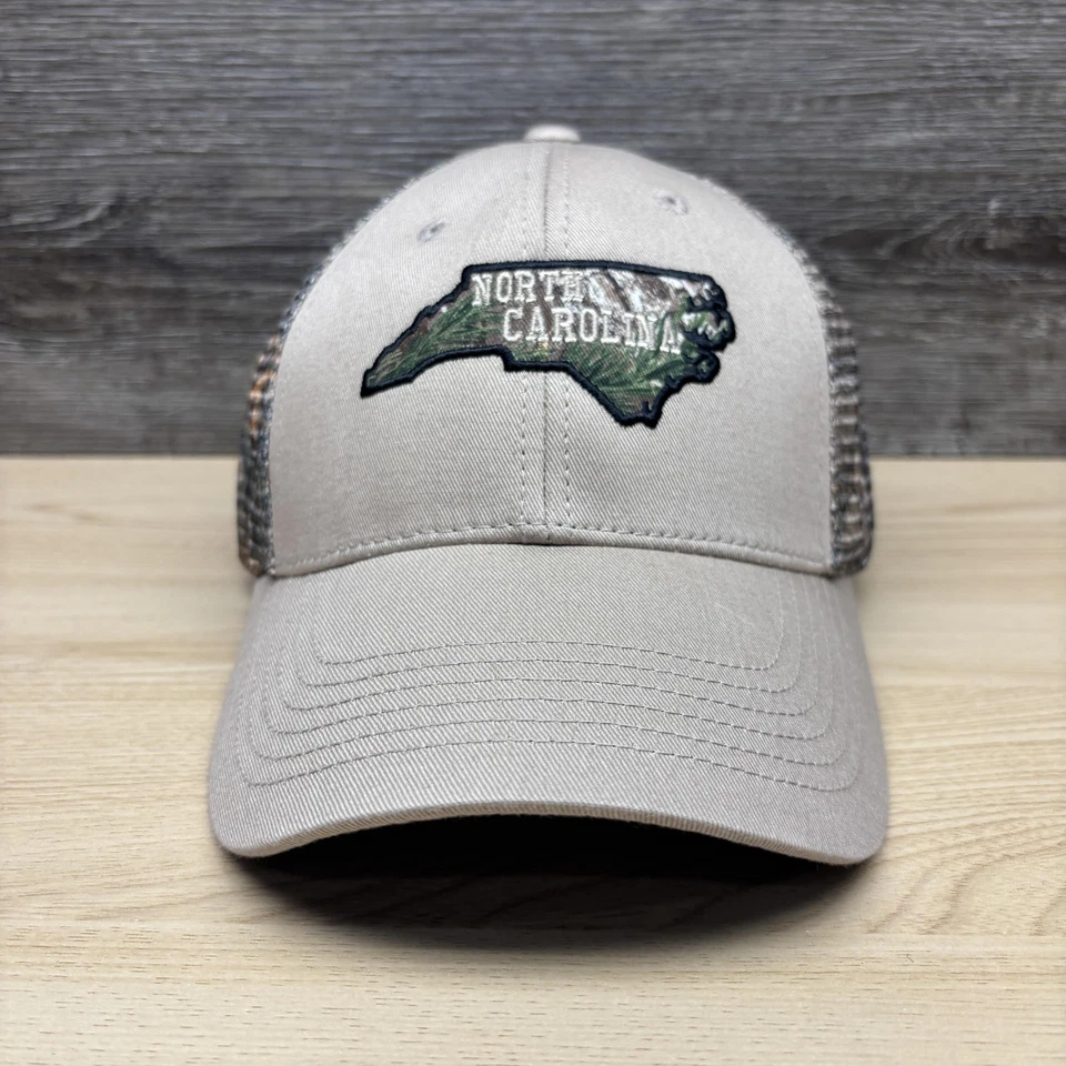 Gorra gorra gorra de Carolina del Norte espalda a presión para hombre bronceada camuflaje camionero cautivadora sombreros Foto 1 de 4