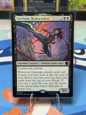 MTG Foil Gwenom, Remorseless Spider Man Magic the Gathering NM - Image 1 of 2