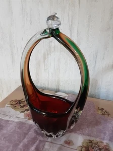 Muranoglas Körbchen Gebäckschale - Bild 1 von 6