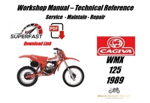 Cagiva WMX 125 WMX125 Service Repair Workshop Manual   1989 - Picture 1 of 7