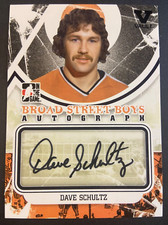 2011-12 In The Game Broad Street Boys Autograph #A-DS Dave Schultz AUTO Vault