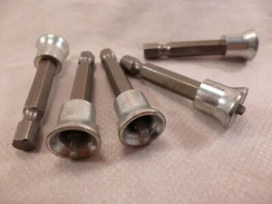 5 NEW EAZYPOWER ROBERTSON #1 X2" SQUARE DRIVE SCREW SETTER DRYWALL DIMPLER BITS - Picture 1 of 4