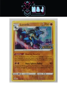 JUEGO DE CARTAS COLECCIONABLES POKÉMON LUCARIO SELLADO ESTRELLAS BRILLANTES PROMOCIÓN SWSH186 - Imagen 1 de 2