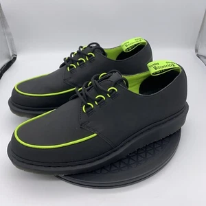 Suelas Dr. Doc Martens negras verde neón Ramsey Alt Oxford AirWair para hombre 13 ¡USADAS EN EXCELENTE ESTADO! - Imagen 1 de 11