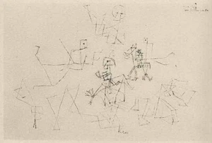 Paul KLEE - ZWEI REITER von GEISTERN geleitet - 1948 Lichtdruck - Picture 1 of 1