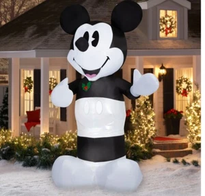 DISNEY 100 MICKEY MAUS 10 FUSS RIESIG AIRBLOWN WEIHNACHTEN AUFBLASBARER EDELSTEIN NEU - Bild 1 von 2