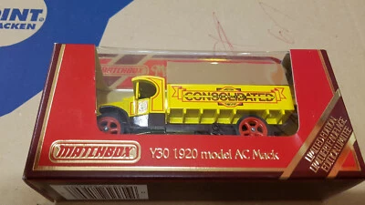 MM - Matchbox Models of Yesteryear Y-30 1920 Mack LKW gelb "Consolidated" OVP - Bild 1 von 2