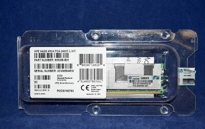 809085-091 HPE 64GB 4Rx4 PC4-2400T DDR4 MEMORY 805358-B21 819413-001 - Image 1 of 2