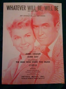 DORIS DAY Noten WHATEVER WILL BE WILL BE - MAN WHO KNOW TOO MUCH - VG - Bild 1 von 1