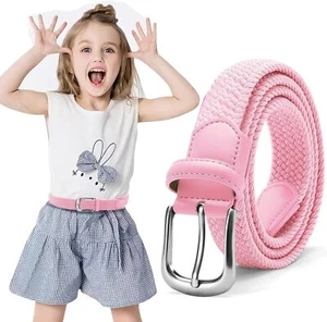Stretch Elastic Kids Belt Boys Girls Woven Braided - Picture 1 of 18