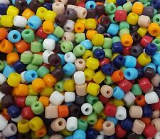 500 Pezzi Vintage 5mm Colori Assortiti Vetro Tubo Bulk Sciolto Craft Perline IN
