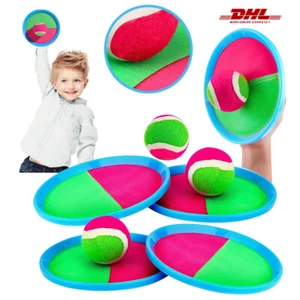 Klettballspiel Klettball Strandspielzeug Strandspiele Wurfspiel Kinder Erwachsen - Bild 1 von 18