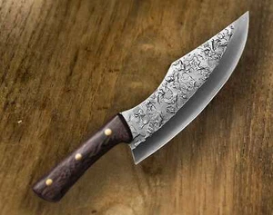 Kleines Hackmesser mit Hammerschlag – Fleischmesser Gemüsehacker Messerchen - Bild 1 von 7