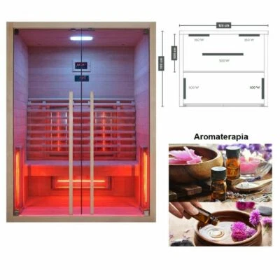 Sauna infrarossi Ruby 2 Cromoterapia - Immagine 1 di 4