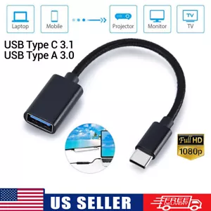 Type C USB-C 3.1 Male To USB 3.0 Type A Female OTG Adapter Converter Cord Cable - Picture 1 of 7