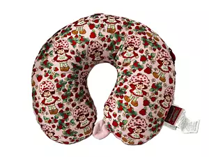 Almohada de viaje para el cuello Strawberry Shortcake 12" x 13" cierre de botones nueva con etiquetas - Imagen 1 de 3