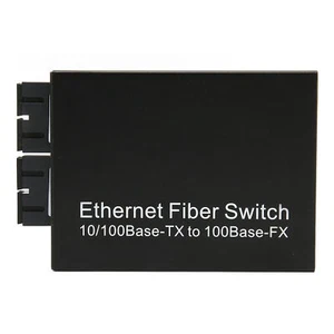 Fiber Media Converter Tx1310nm SC Dual Fiber Single Mode 100Mbps Fiber Optic SD3 - Picture 1 of 21