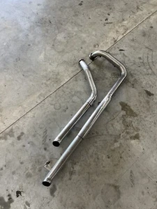 1986-2003 Harley Davidson Sportster 883 & 1200 Exhaust Header Drag Pipe System - Picture 1 of 12