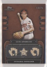 2010 Topps Sterling Legendary Leather Relics Triple /25 Luis Aparicio HOF