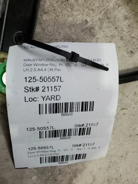 2012-2016, Audi A4 Audi, Regulador de Janela Frontal Esquerda do Driver, PN: 8K0-839-461-C - Imagem 1 de 4