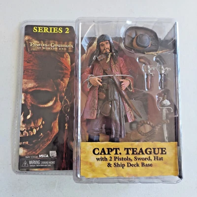 Figura de acción Piratas del Caribe Capitán Teague At Worlds End Serie 2 NECA Foto 1 de 4
