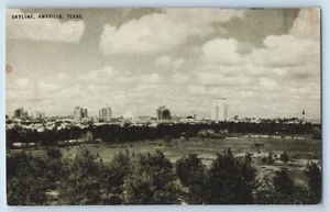 1950's Skyline Distance View Buildings Hotel Court House Amarillo Texas Postcard - Picture 1 of 2