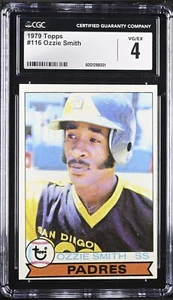 1979 Topps #116 Ozzie Smith RC CGC 4 VG/EX - Picture 1 of 2
