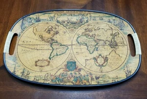 M B Daniels & Co. Ancient World Map Tray with Handles Ancient World Map - Picture 1 of 3